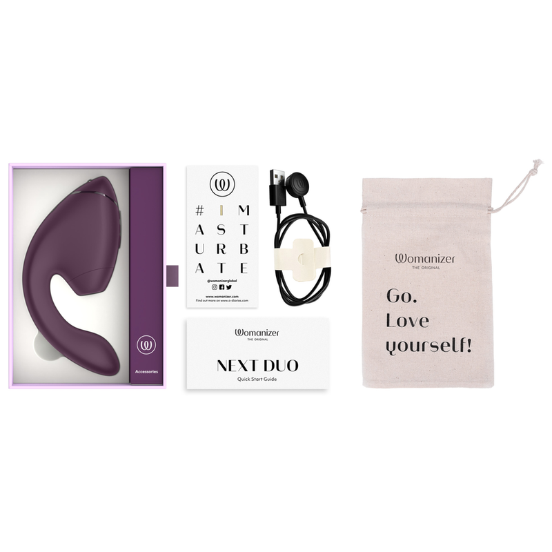 Womanizer - Duo Next Stimulateur Clitorial Et De Point G Double Violet Foncé - Image 11
