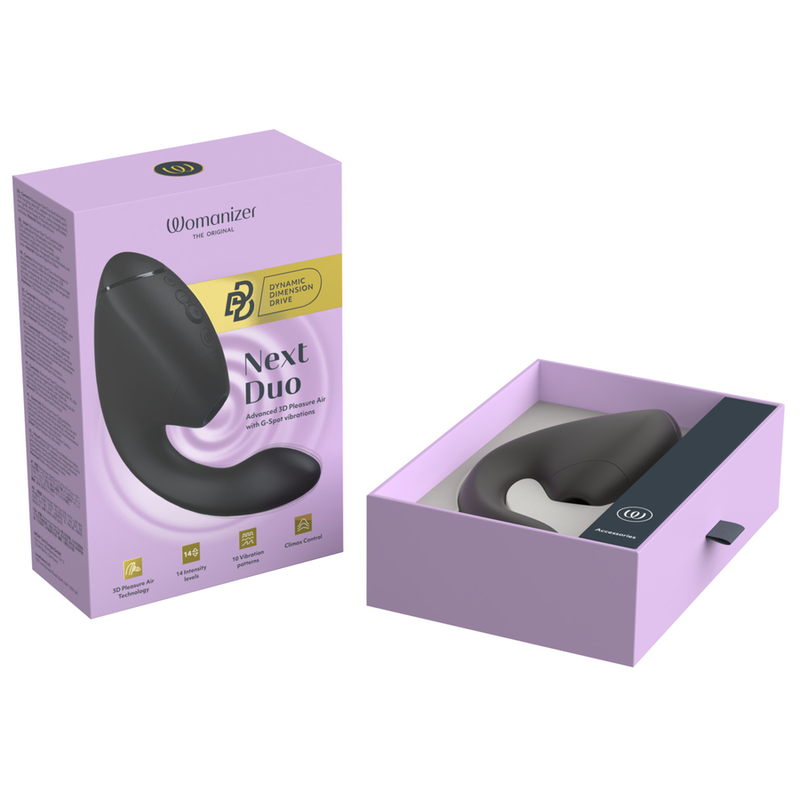Womanizer - Duo Next Stimulateur Clitorial Et De Point G Double Noir - Image 18