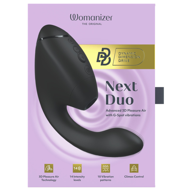 Womanizer - Duo Next Stimulateur Clitorial Et De Point G Double Noir - Image 19