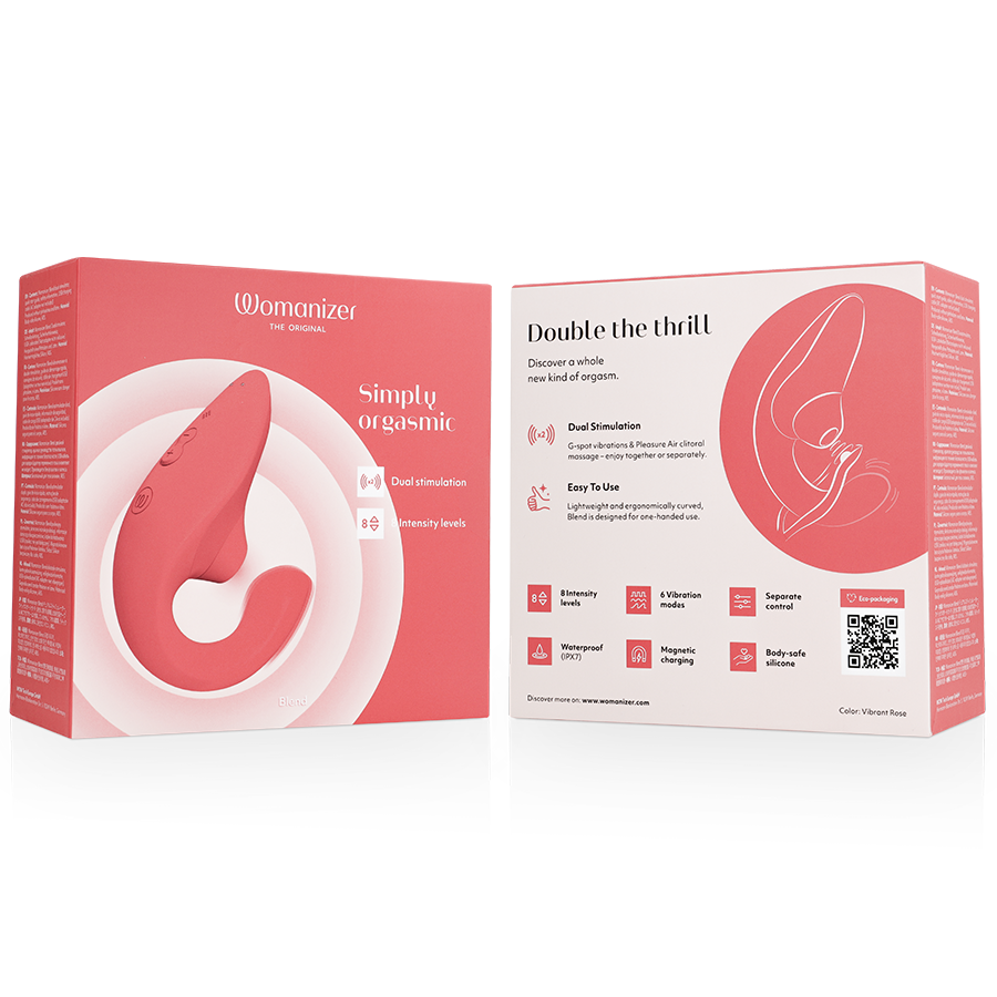 WOMANIZER - VIBRATEUR STIMULATEUR BLEND RABBIT ROSE VIBRANTE - Image 8