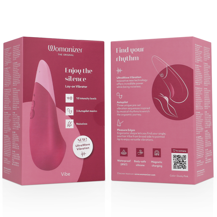 WOMANIZER - VIBRATEUR SILENCIEUX VIBE LAY-ON ROSE FOYER - Image 8