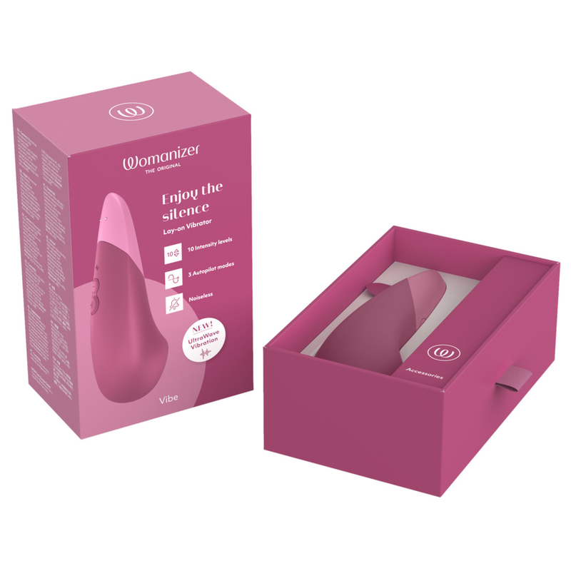 Womanizer - Vibe Lay-On Silent Vibrator Dusky Pink - Image 11