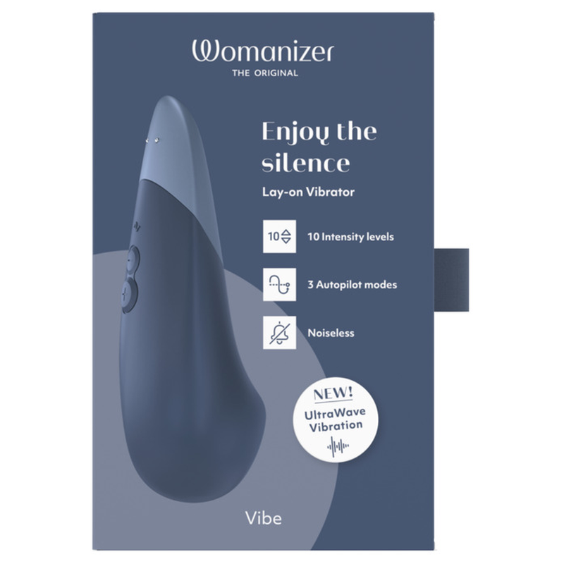 Womanizer - Vibe Lay-On Silent Vibrator Dark Blue - Image 13