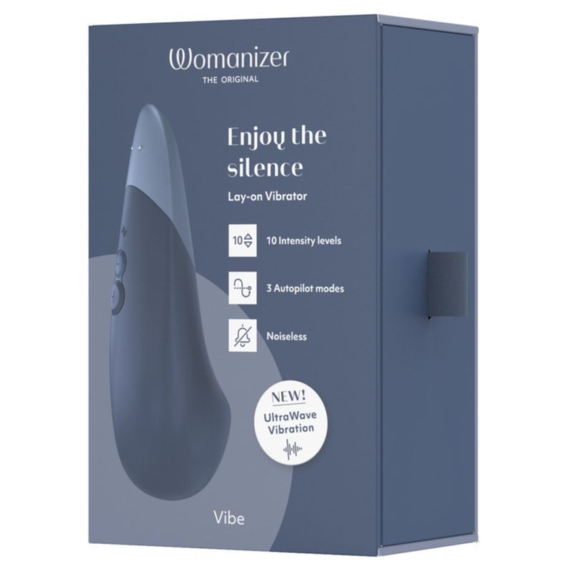 Womanizer - Vibe Lay-On Silent Vibrator Dark Blue - Image 14