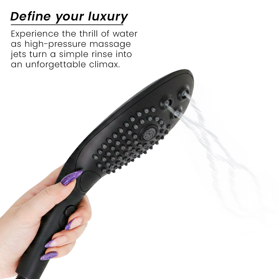 WOMANIZER - POMMEAU DE DOUCHE STIMULANT CLITORIAL WAVE NOIR - Image 4