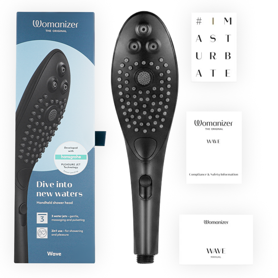 WOMANIZER - POMMEAU DE DOUCHE STIMULANT CLITORIAL WAVE NOIR - Image 7