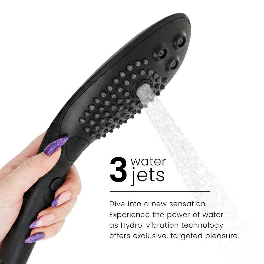 Womanizer - Wave Clitoral Stimulating Shower Head Black - Image 11
