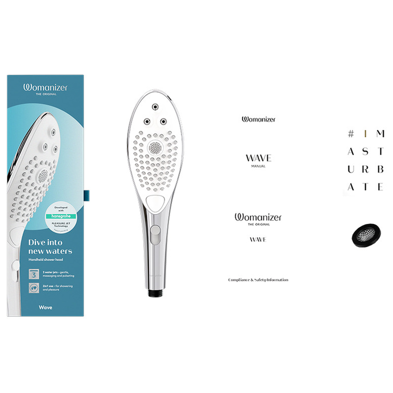 Womanizer - Pommeau De Douche Stimulant Clitorial Wave Chrome - Image 13