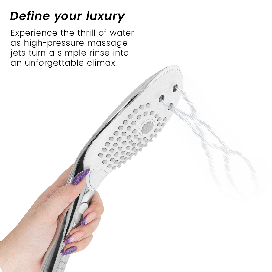Womanizer - Pommeau De Douche Stimulant Clitorial Wave Chrome - Image 9