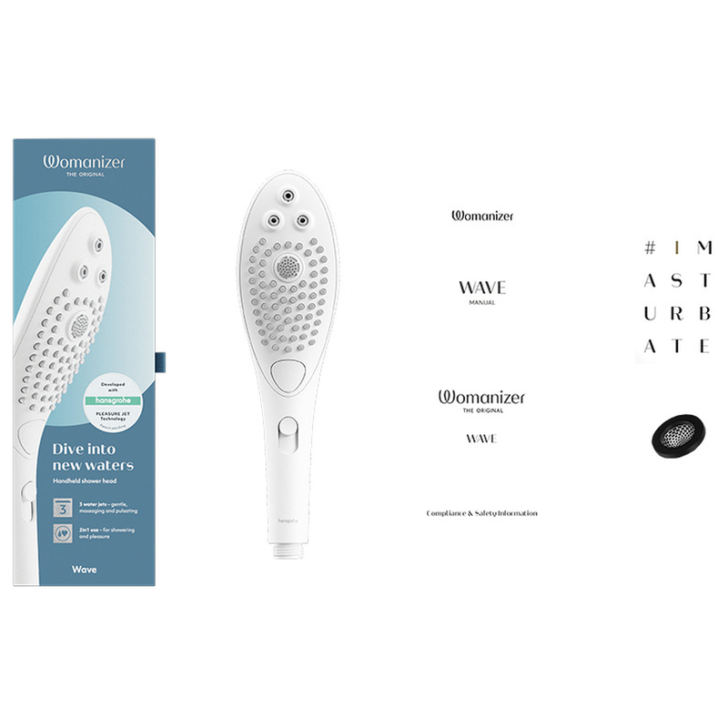 Womanizer - Wave Clitoral Stimulating Shower Head White - Image 13