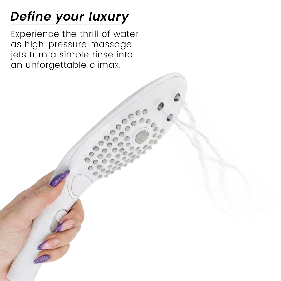 WOMANIZER - POMMEAU DE DOUCHE STIMULANT CLITORIAL WAVE BLANC - Image 4