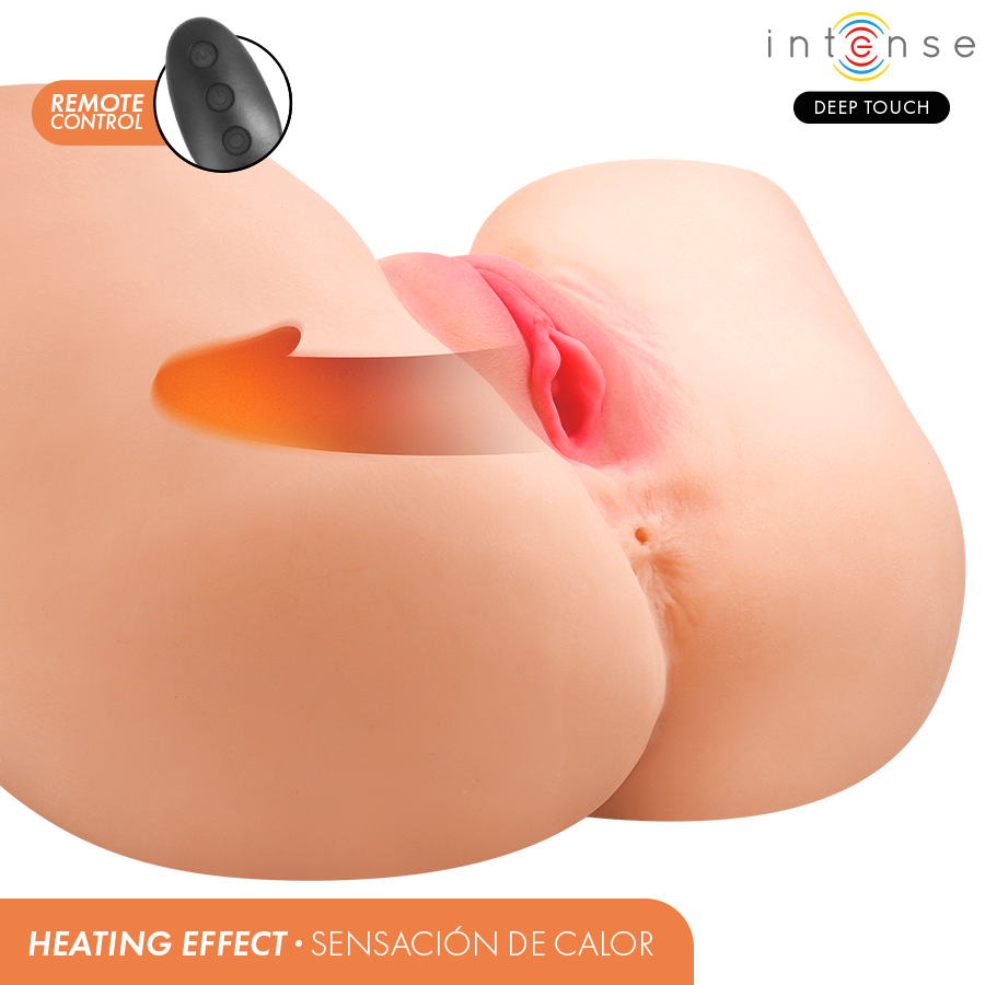 INTENSE DEEP TOUCH - JULIA MASTURBATEUR VAGINAL AVEC SUCCION, CHALEUR, VIBRATION ET EFFETS VOCAUX AVEC TÉLÉCOMMANDE 9 KG - Image 5