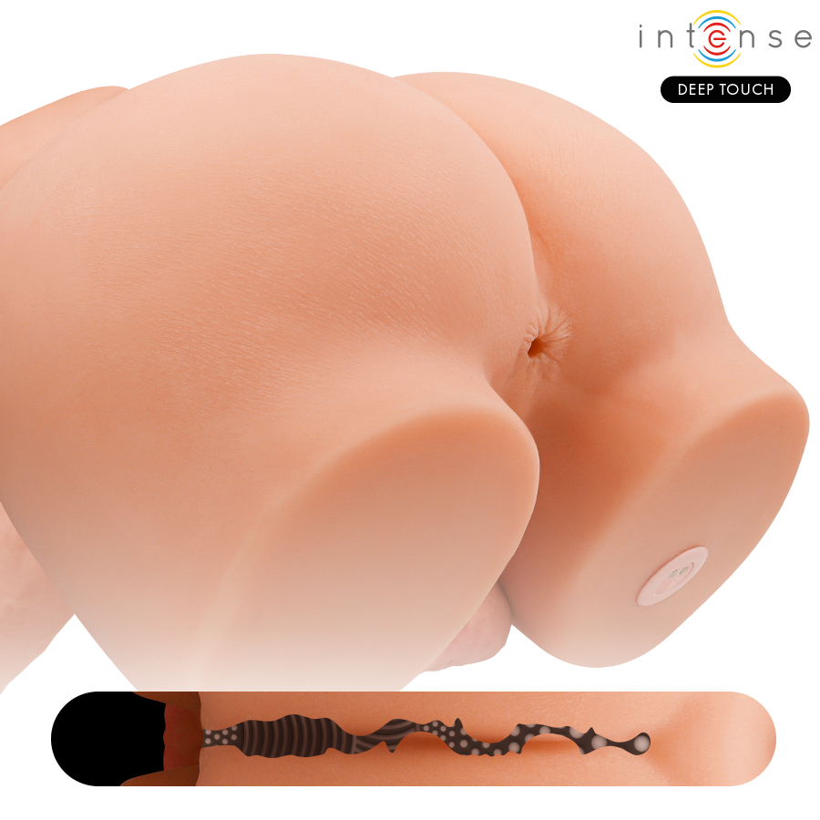 INTENSE DEEP TOUCH - TORSE RICHIE AVEC ANUS ET GODEMICHET RÉALISTE AVEC TÉLÉCOMMANDE DE POUSSE ET DE VIBRATION 4,7 KG - Image 6