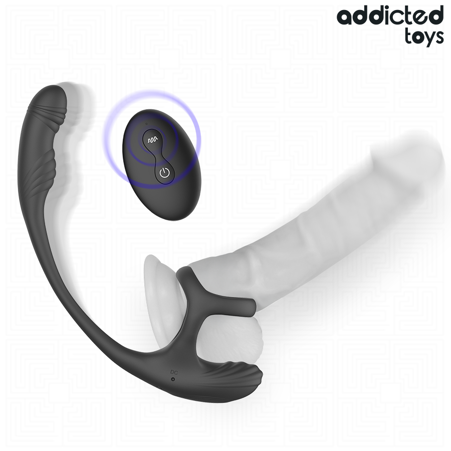 ADDICTED TOYS - PLUG ANAL AVEC VIBRATION, ONDULATION À 360° ET STIMULATEUR DE TESTICULES - Image 4