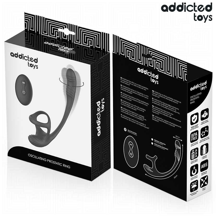 ADDICTED TOYS - PLUG ANAL AVEC VIBRATION, ONDULATION À 360° ET STIMULATEUR DE TESTICULES - Image 8