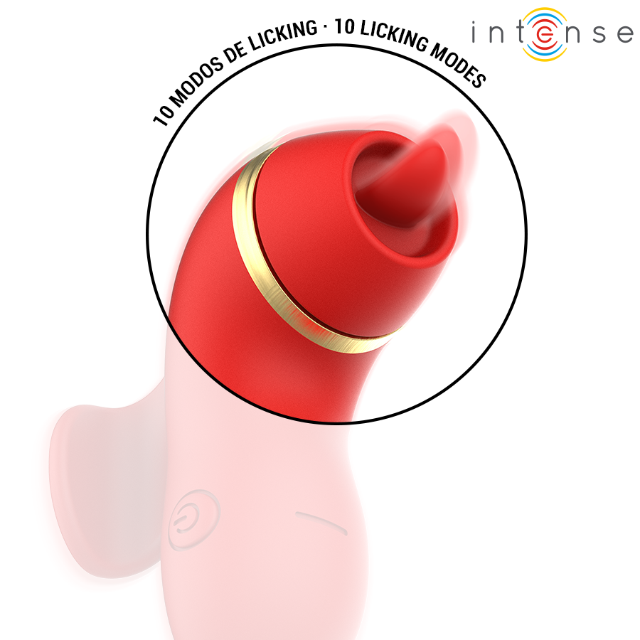 INTENSE - PATTY STIMULATEUR AVEC 4 TÊTES : SUCCION, TAPOTER, GRIFFER ET LÉCHER - Image 7