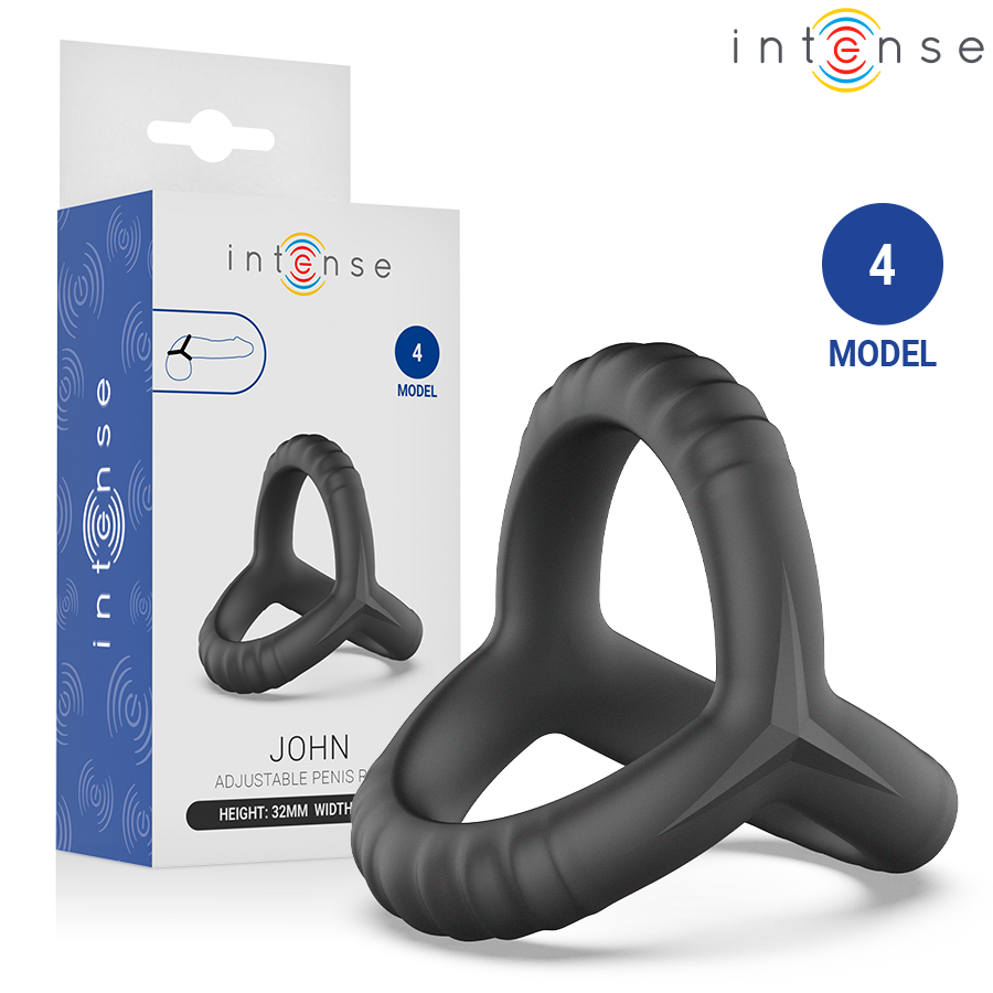 INTENSE - JOHN ANNEAU TRIPLE AJUSTABLE POUR LE PÉNIS MODÈLE 4