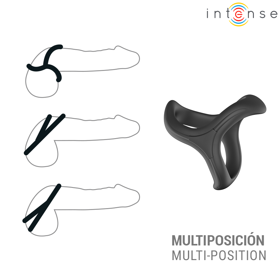 INTENSE - ALFIE ADJUSTABLE TRIPLE PENIS RING MODEL 6 - Image 4