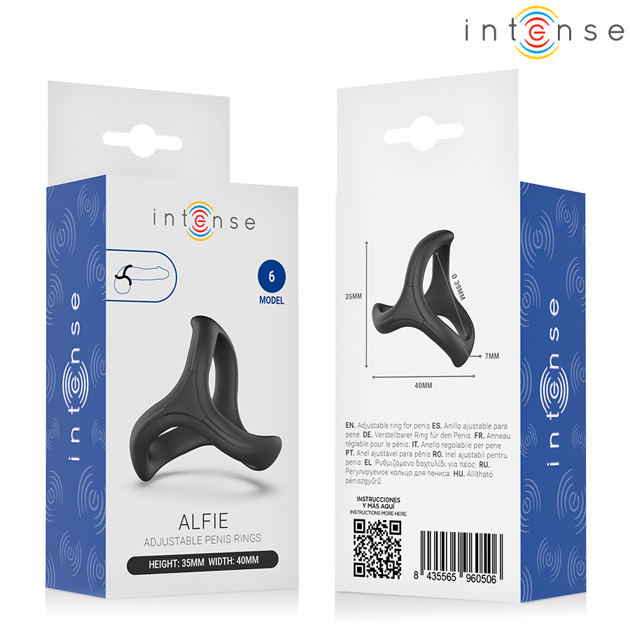 INTENSE - ALFIE ADJUSTABLE TRIPLE PENIS RING MODEL 6 - Image 6
