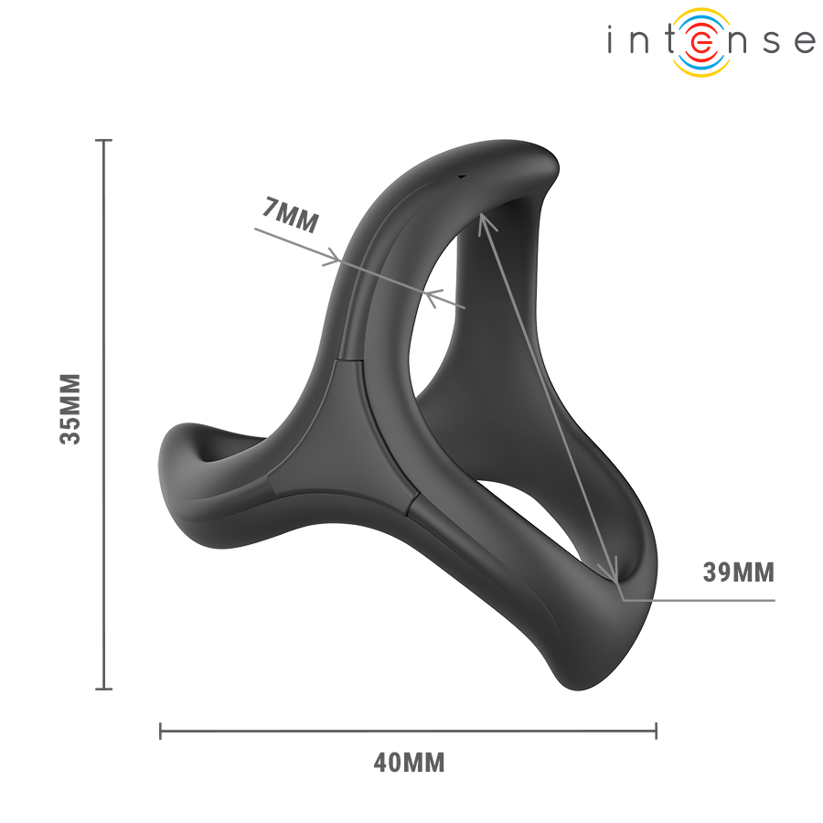 INTENSE - ALFIE ADJUSTABLE TRIPLE PENIS RING MODEL 6 - Image 7