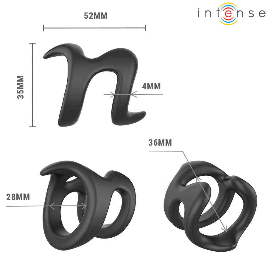 INTENSE - NIKOLAJ ADJUSTABLE PENIS RING MODEL 8 - Image 6