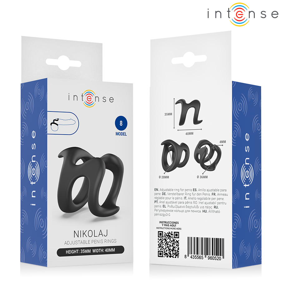 INTENSE - NIKOLAJ ADJUSTABLE PENIS RING MODEL 8 - Image 7