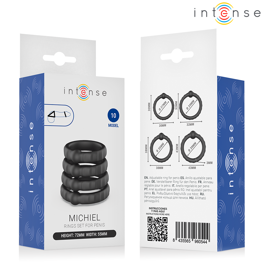 INTENSE - MICHIEL SET OF 4 PENIS RINGS MODEL 10 - Image 7