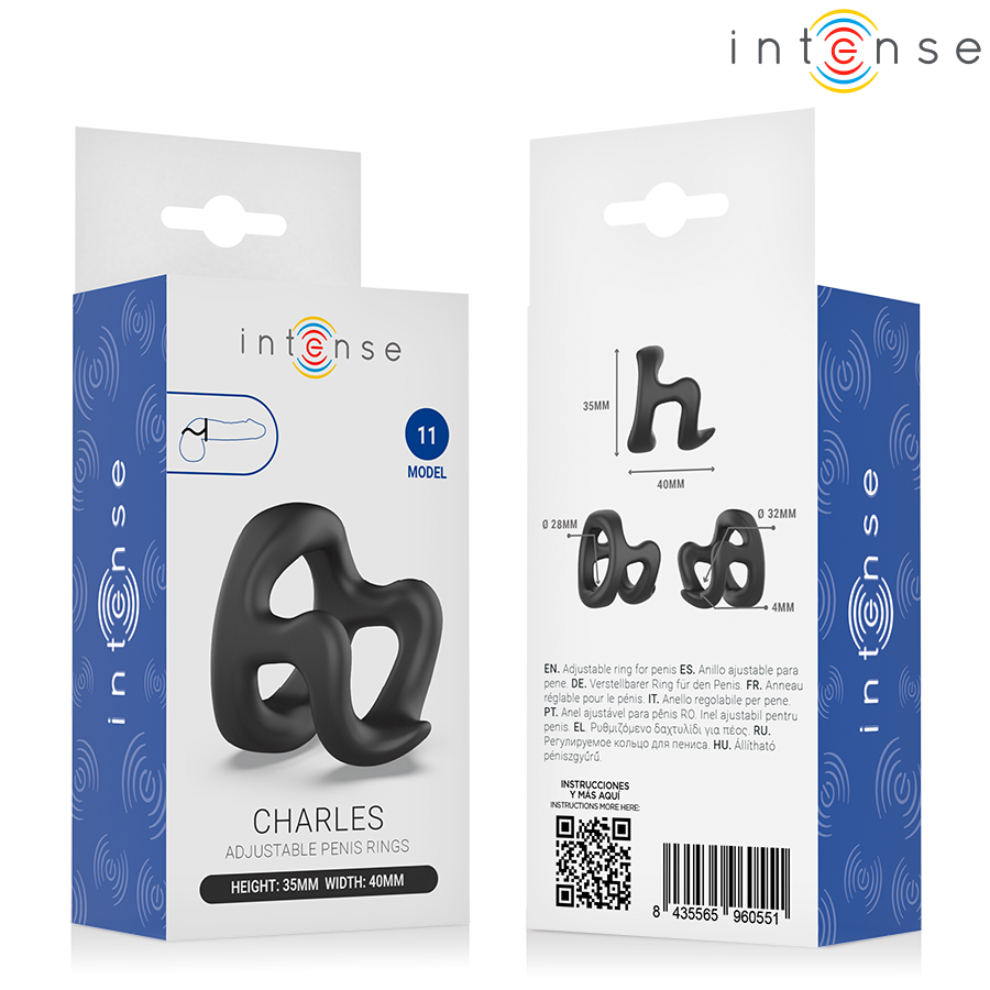 INTENSE - CHARLES ADJUSTABLE PENIS RING MODEL 11 - Image 7