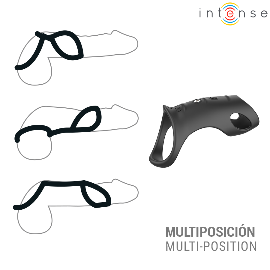 INTENSE - JEROME ADJUSTABLE VIBRATING PENIS RING MODEL 12 - Image 4