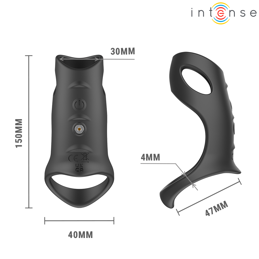 INTENSE - JEROME ADJUSTABLE VIBRATING PENIS RING MODEL 12 - Image 9