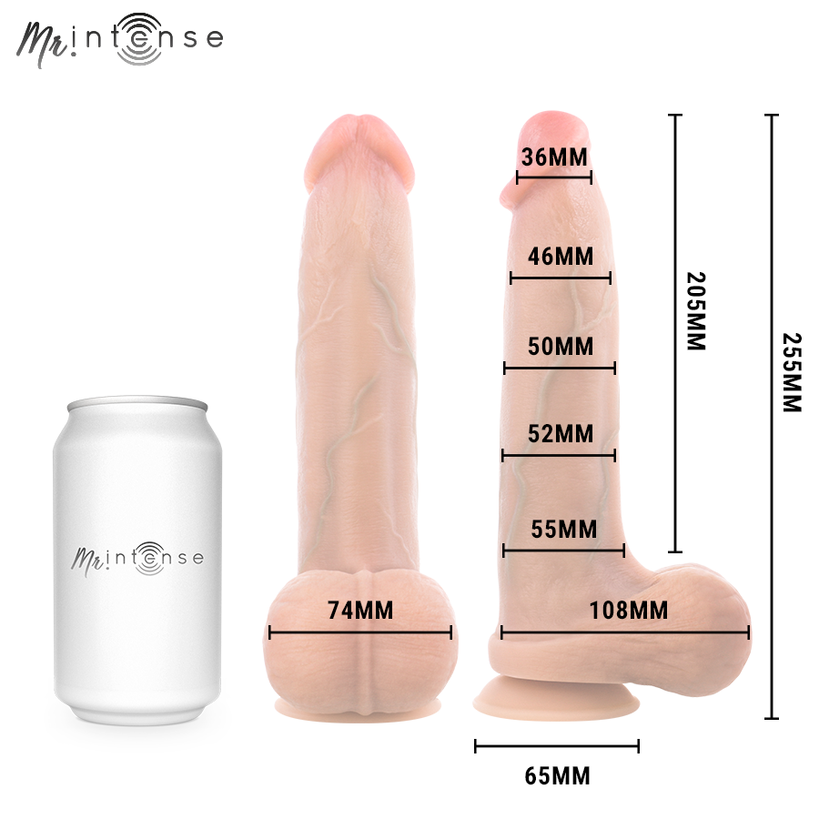 Mr Intense - Bruce Xl Godemichet En Silicone Avec Testicules 25,5 Cm -Ø- 5,5 Cm - Image 6
