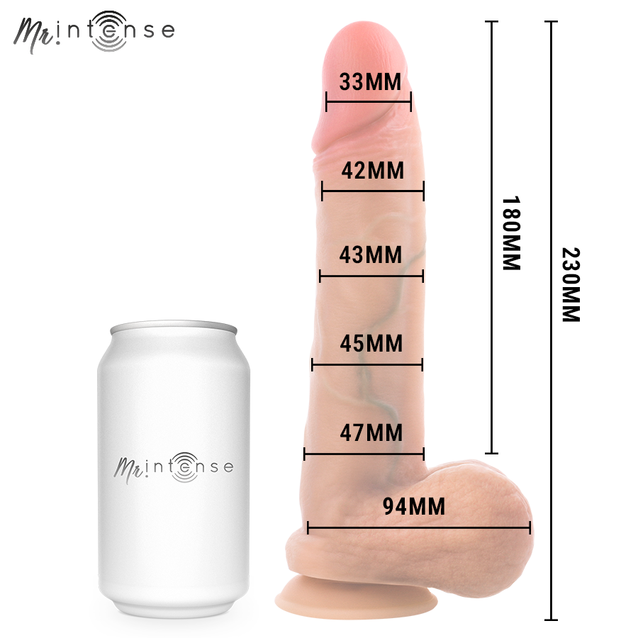 Mr Intense - Gary L Ultra-Realistic Silicone Cock With Testicles 23 Cm - Ø- 4.7 Cm - Image 5