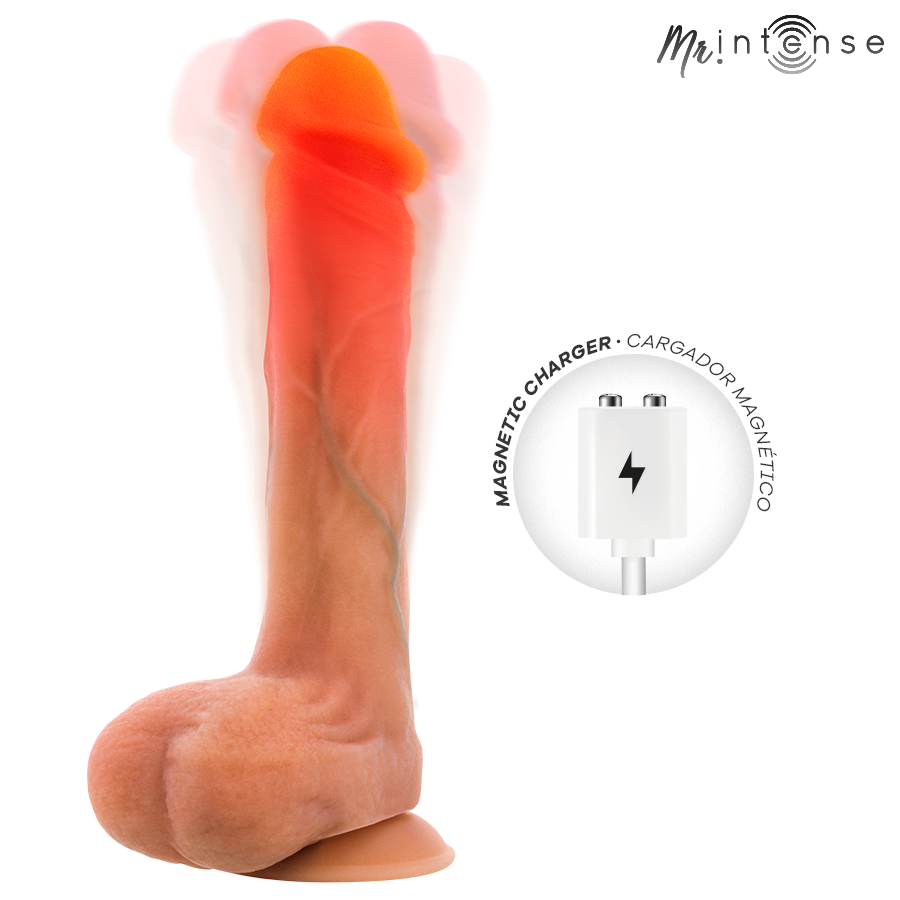 Mr Intense - Bradley Silicone Vibrating Dildo With Heat Effect And Remote Control 21 Cm -Ø- 4.2 Cm - Image 3