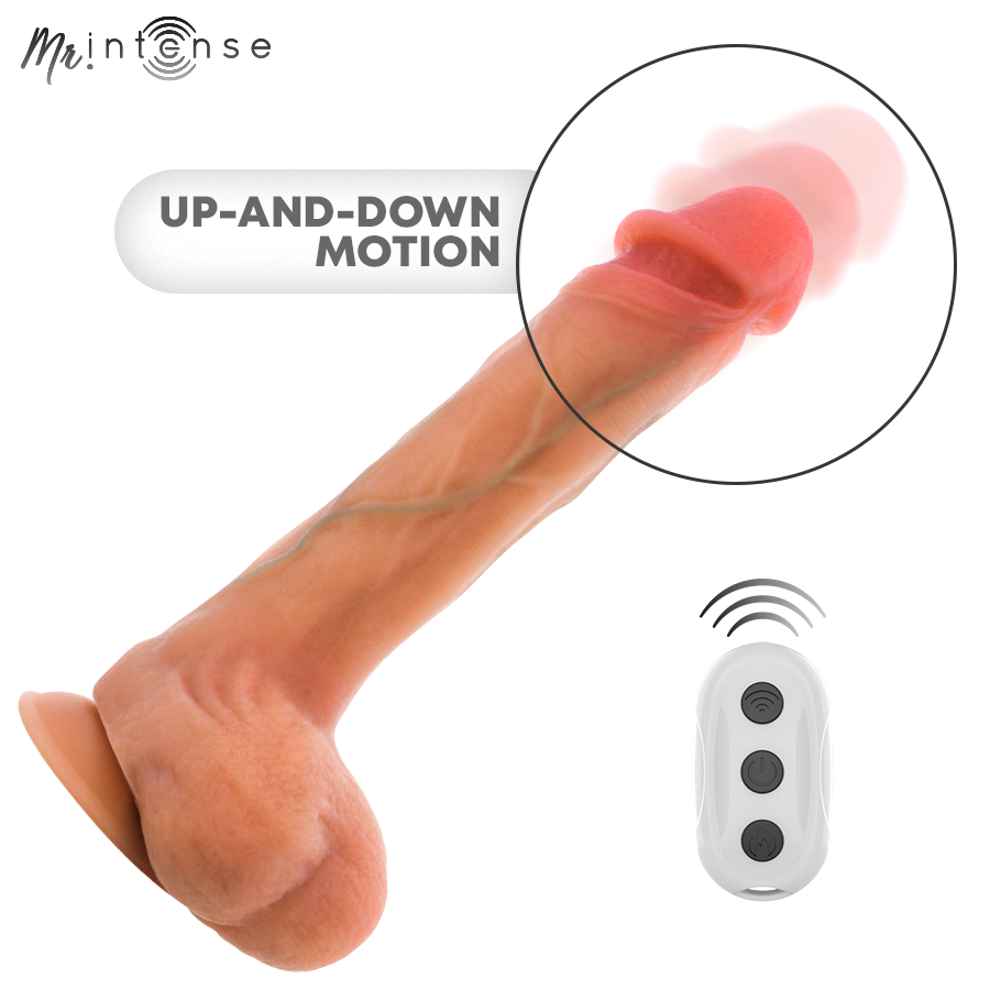 Mr Intense - Bradley Silicone Vibrating Dildo With Heat Effect And Remote Control 21 Cm -Ø- 4.2 Cm - Image 5