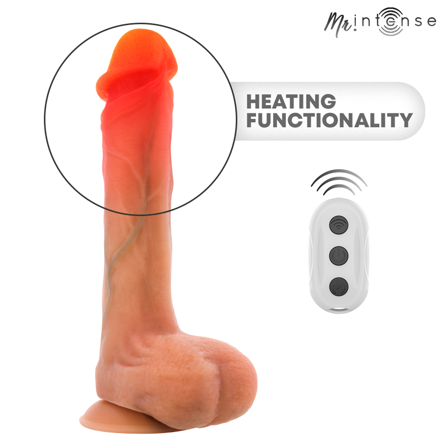 Mr Intense - Bradley Silicone Vibrating Dildo With Heat Effect And Remote Control 21 Cm -Ø- 4.2 Cm - Image 7