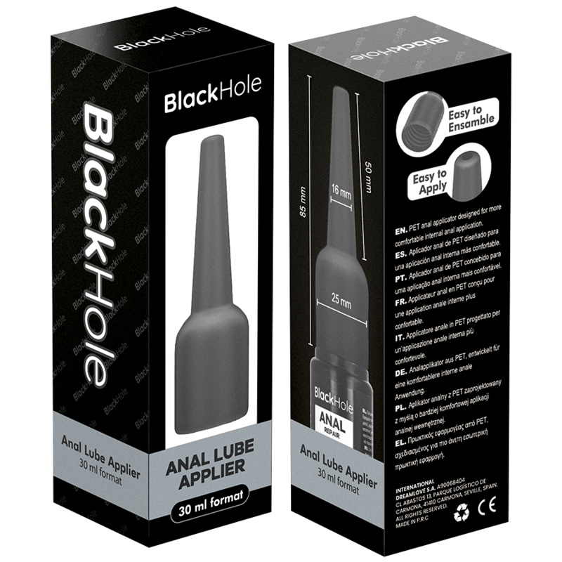 BLACK HOLE - APPLICATEUR DE LUBRIFIANT ANAL TAILLE S 30 ML - Image 9