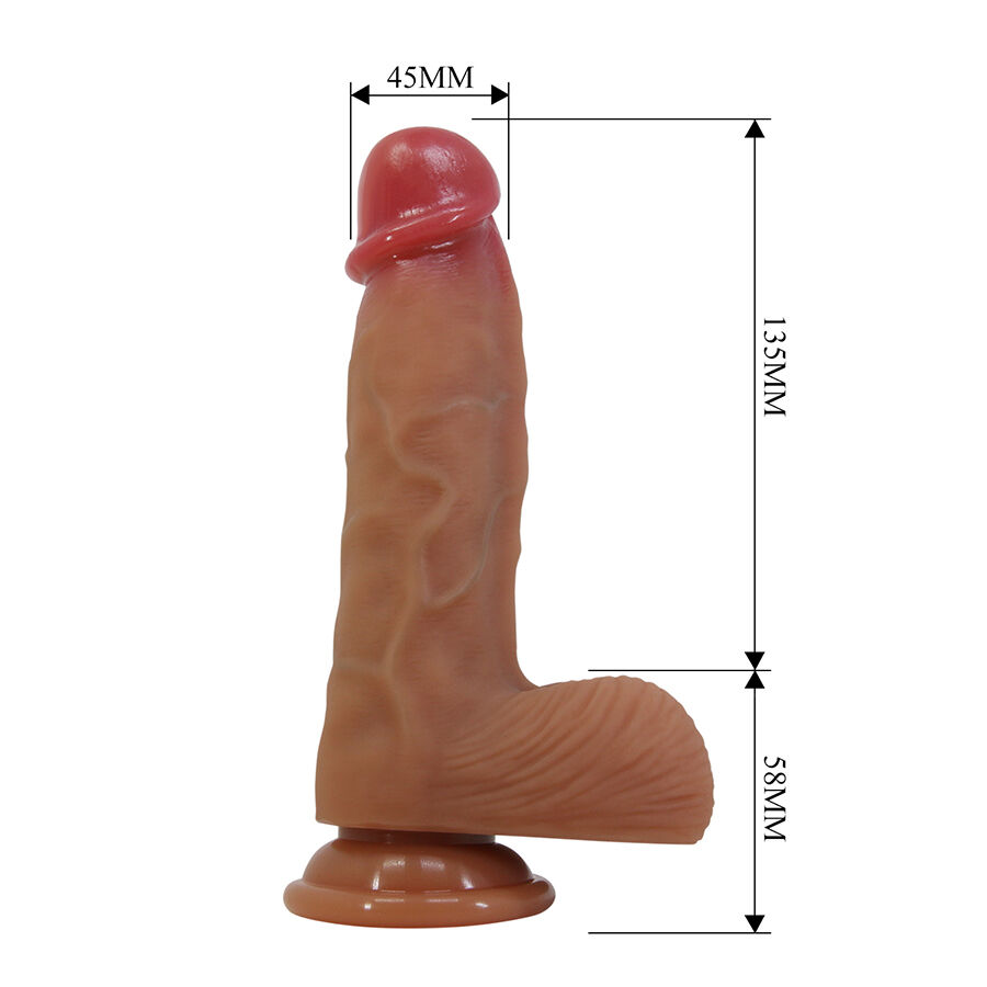 Pretty Love - Duvall Realistic Dildo With Suction Cup 19.3 Cm -Ø- 4.5 Cm - Image 7