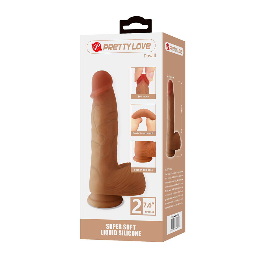 Pretty Love - Duvall Realistic Dildo With Suction Cup 19.3 Cm -Ø- 4.5 Cm - Image 8