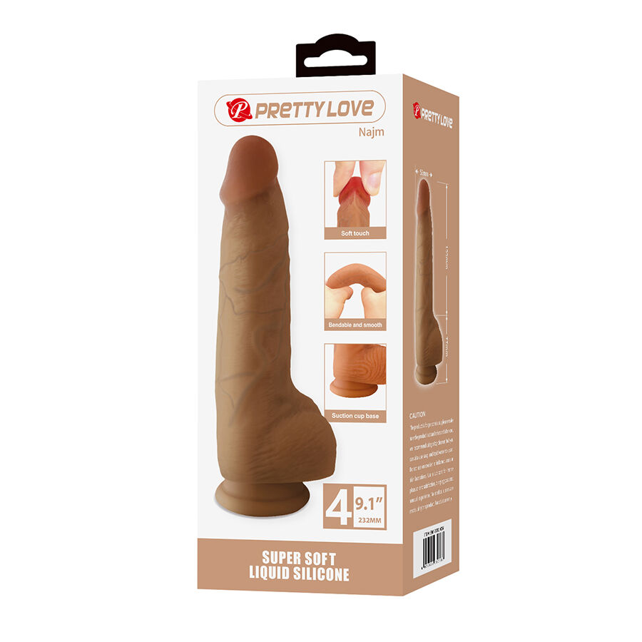 Pretty Love - Najm Realistic Dildo With Suction Cup 23.2 Cm -Ø- 5.5 Cm - Image 9