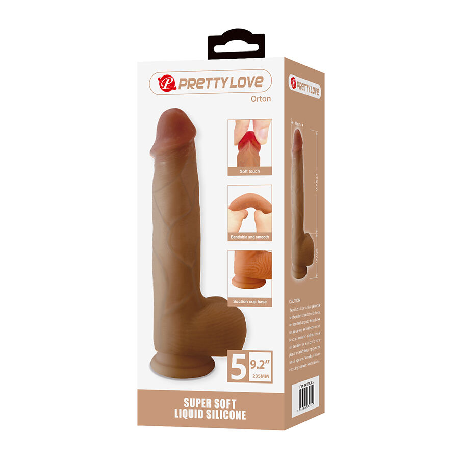 Pretty Love - Orton Realistic Dildo With Suction Cup 23.5 Cm -Ø- 4.9 Cm - Image 9