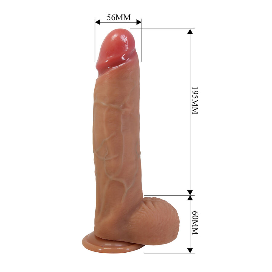 Pretty Love - Mendel Realistic Dildo With Suction Cup 25.5 Cm -Ø- 5.6 Cm - Image 8