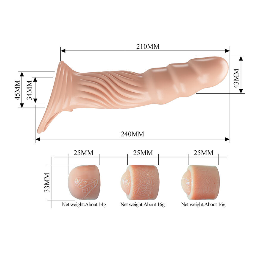 PRETTY LOVE - GAINE PÉNIENNE TEXTURÉE AVEC EXTENSEURS - Image 9