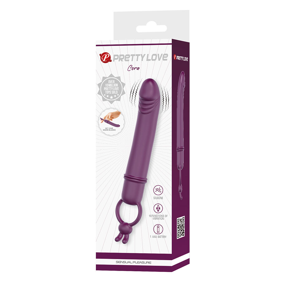 PRETTY LOVE - CORA VIBRATEUR EN FORME DE PÉNIS AVEC ANNEAU DE RÉSISTANCE - Image 10
