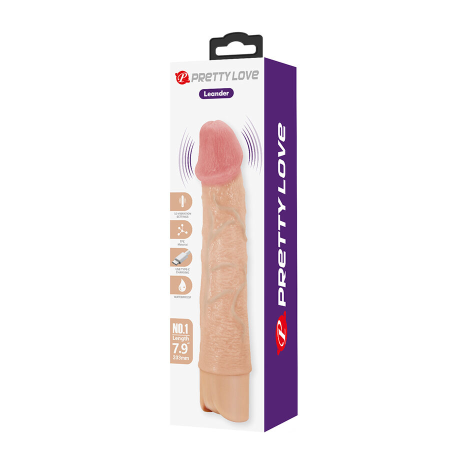 Pretty Love - Leander Flexible Realistic Vibrator - Image 11