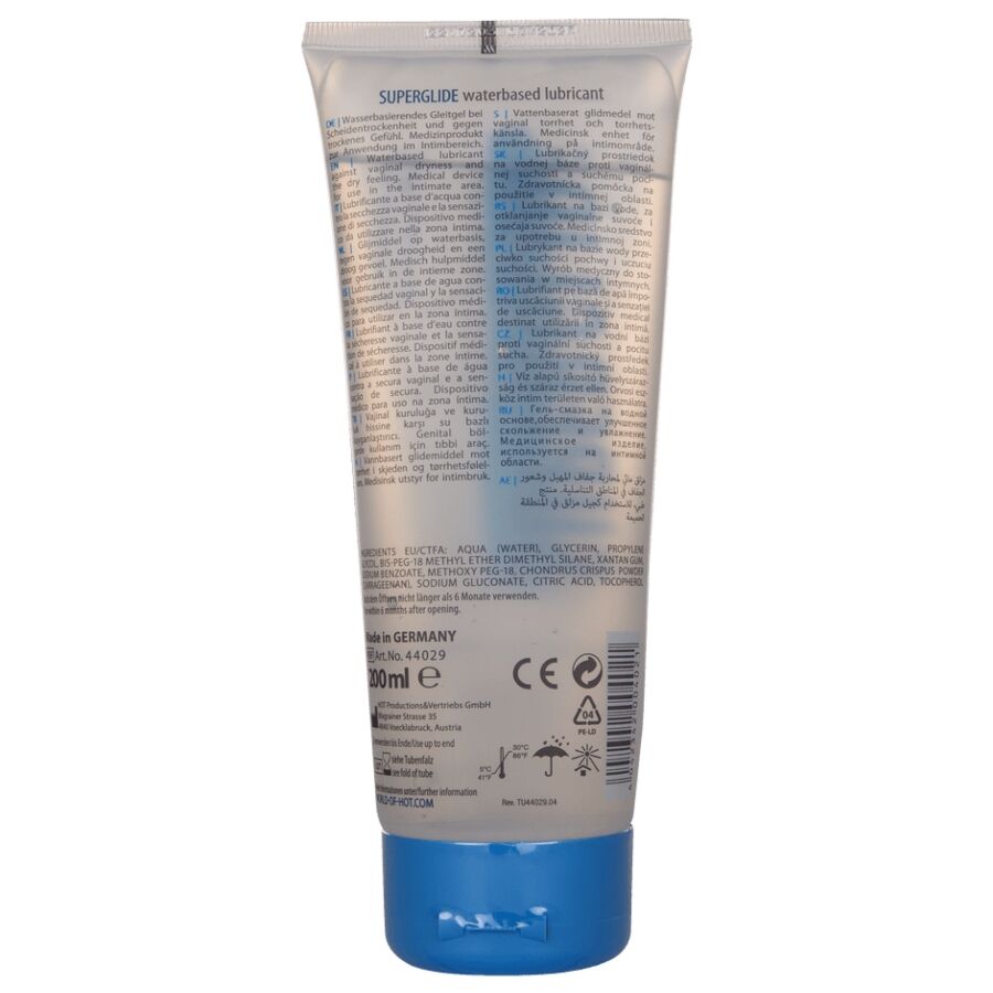 Hot - Superglide Liquid Pleasure Waterbased Lubricant 200 Ml - Image 3