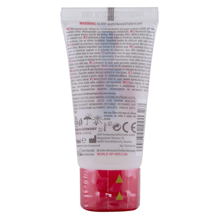 HOT - WARMING GLIDE LIQUID PLEASURE WATERBASED LUBRICANT 30 ML - Image 3