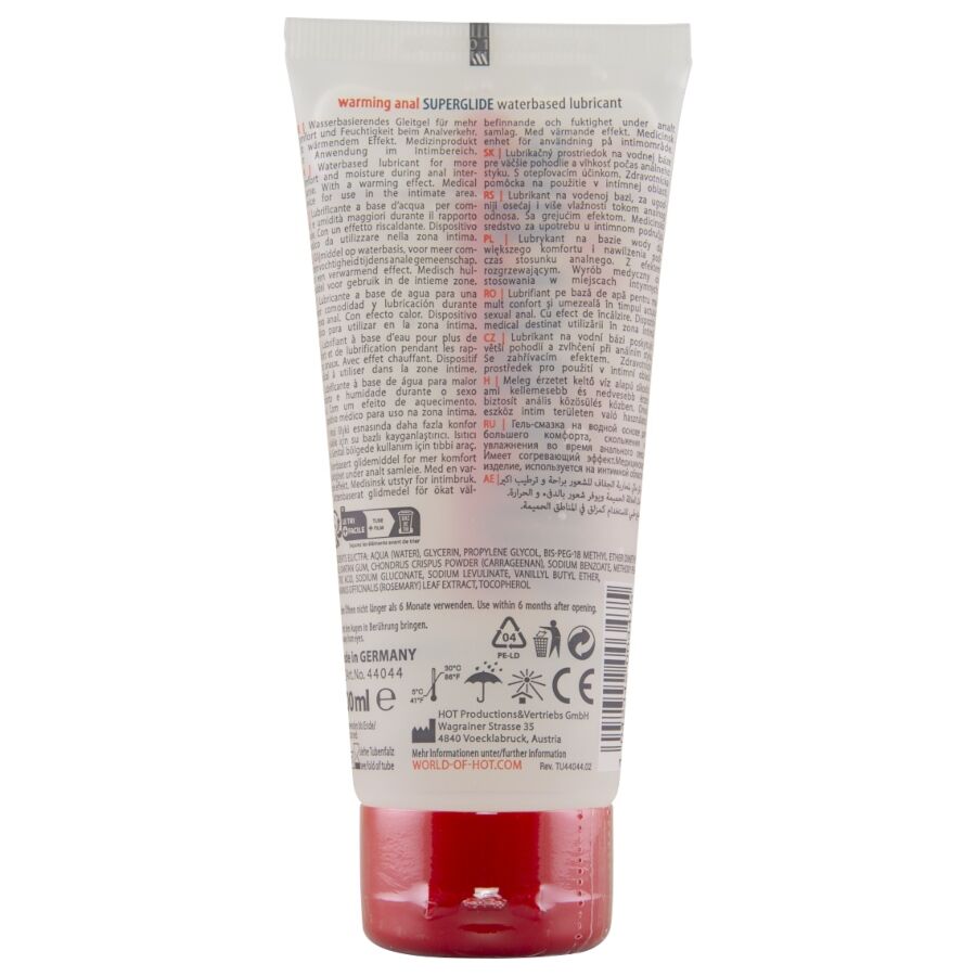 HOT - LIQUIDE CHAUFFANT POUR PLAISIR ANAL SUPERGLIDE 100 ML - Image 3