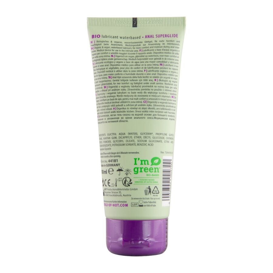 Hot - Lubrifiant Bio À Base D'eau Anal 100 Ml - Image 3