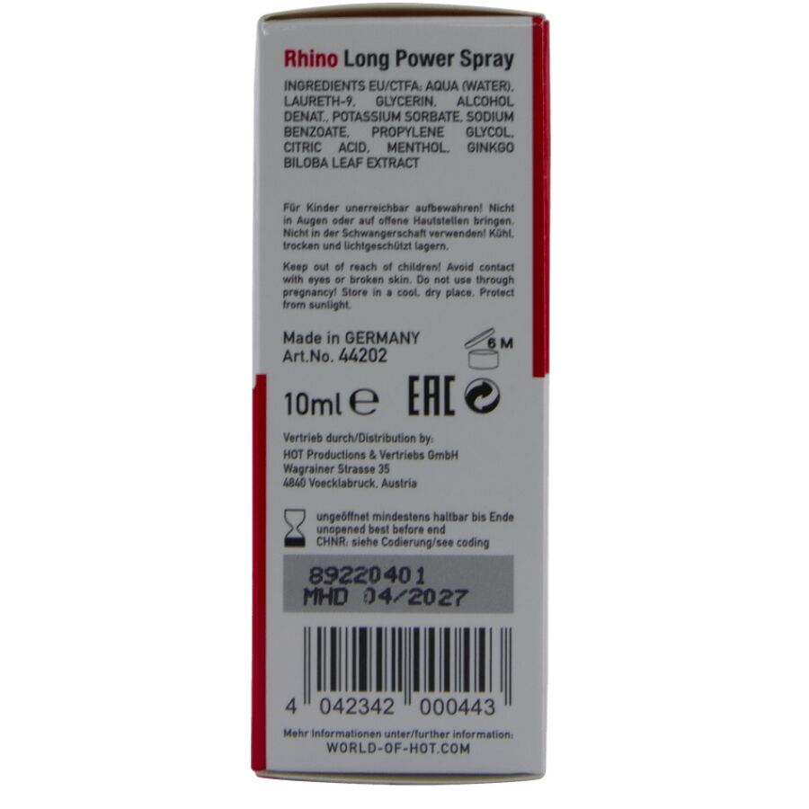 HOT - RHINO LONG POWER SPRAY 10 ML - Image 5