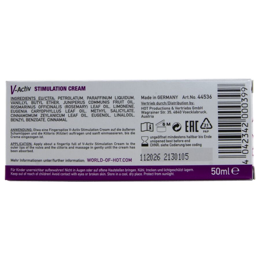 HOT - CRÈME STIMULANTE V-ACTIV POUR FEMMES 50 ML - Image 6